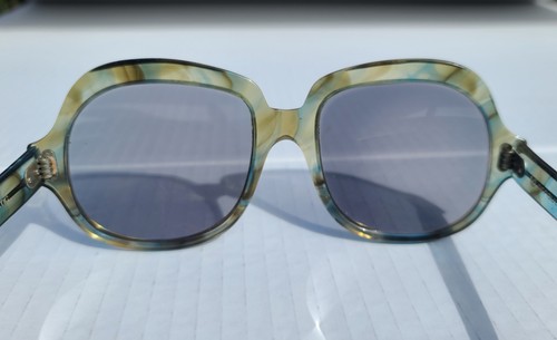Gafas de sol de colección años 70 Renauld React-a-Matic lentes fotocromáticas azul/marrón Playboy - Imagen 5 de 24
