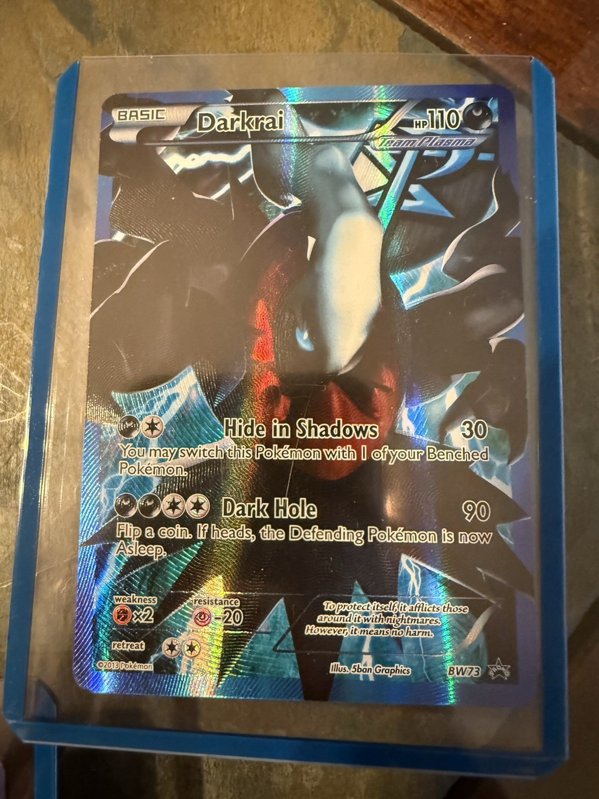 The Pokémon Company Darkrai Team Plasma BW73 Black & White Promo Holo EN 2013
