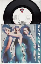BANANARAMA - MORE THAN PHYSICAL - ORIGINAL LONDON RECORDS 45 WPS - GREAT SHAPE