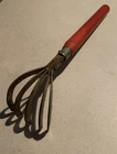 Vintage Garden Rake Weeder 5 Tine Claw With Red Wood Handle 13” Long