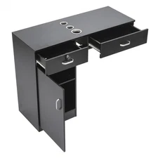 Modern Beauty Salon Lockable Cabinet Hair Stylist Station Drawer Furniture