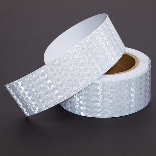 White Reflective Tape - 2 In x 30 FT Outdoor Reflector Safety Roll for Trailers - Picture 7 of 9