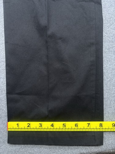 M&S Heritage Pantalone Chino Uomo W36 L33 Regular Fit Zip Fly Elasticizzato Nero Nuovo con etichette - Foto 7 di 19
