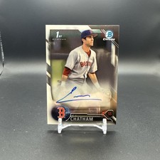 2016 Bowman Chrome 1st Autograph Boston Red Sox C.J. Chatham RC Prospect