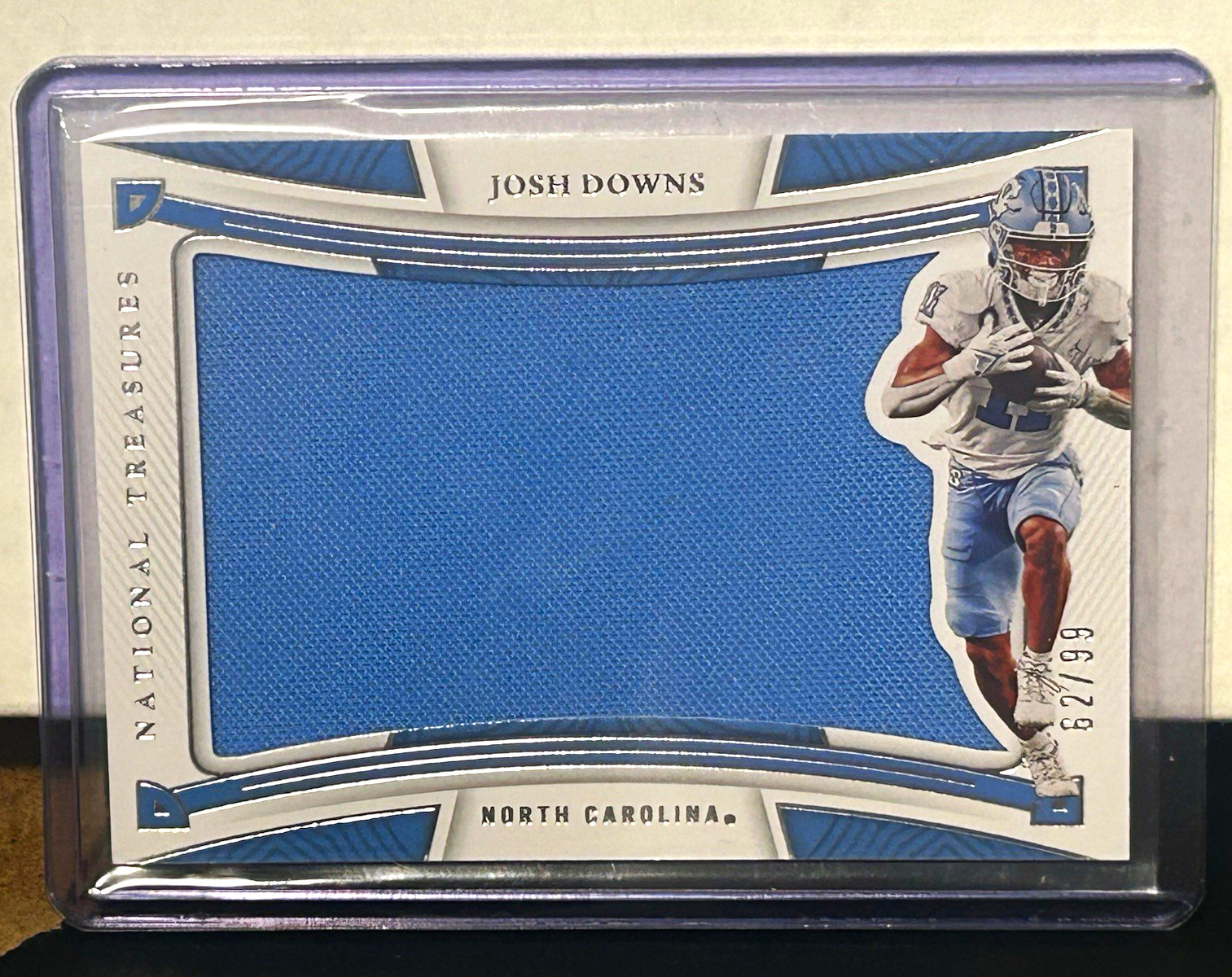 Panini 2023 NT Collegiate Josh Downs patch RS-JOD /99