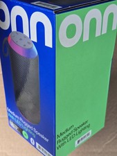 Onn Medium Rugged LED Lighting Bluetooth Purple Speaker IPX7 NIB upto 12 hrs
