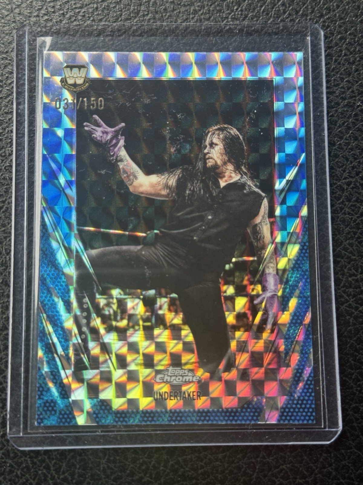 UNDERTAKER 2026 TOPPS CHROME WWE BLUE GEOMETRIC REFRACTOR /150 LEGENDS Q1940 B