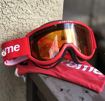SALE Supreme x Smith Ski Goggles Red FW15 Limited Edition Snowboard - New 2026