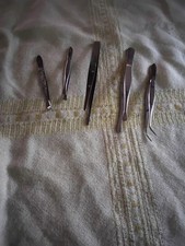 Set pinzette per francobolli 5pz anche per bricolage,vari modelli