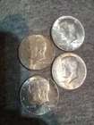 1964 Kennedy Halves 90% Silver Four Coins as Pictured VERY NICE!!! FREE SHIPPING