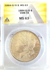 1884-O    O over O   VAM 7a   ANACS  MS63    A sought after VAM !