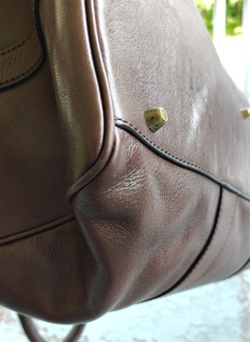 Coach XL 71071 Vintage Brown Bleecker Leather Duffle Bag - Picture 9 of 21