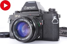 Film tested Canon New F-1 AE 35mm Film Camera 50mm f1.4 JAPAN Very Good  L27