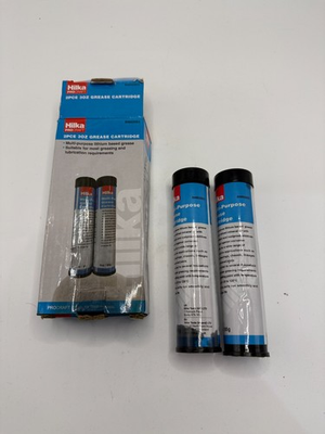 #ad HILKA 84802003 2 pce 3oz Grease Gun Cartridge GBP 5.99