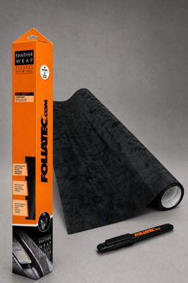 Foliatec COCKPIT Designfolie Alcantara Optik, schwarz 75 x 140 cm Panther Wrap