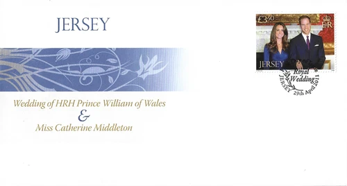 2011 Jersey Royal Wedding First Day Cover