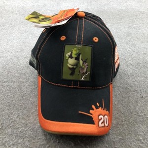 Vintage Nascar Hat Cap Strap Black Orange Shrek 2 Home Depot Racing Tony Stewart