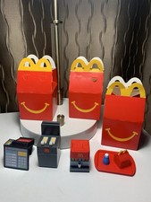 2025 Lil McDonald  s Happy Meal Toys Lot Mini Playset Fryer,Fountain Drink,Tray
