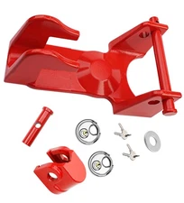 Gooseneck Trailer Hitch Lock w/ 2x key lock For RV Heavy Duty Trailers Red