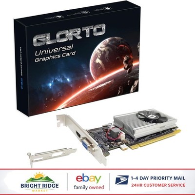 Low Profile PCI Express Graphics Card, HDMI/VGA Outputs, 589MHz Core Frequency