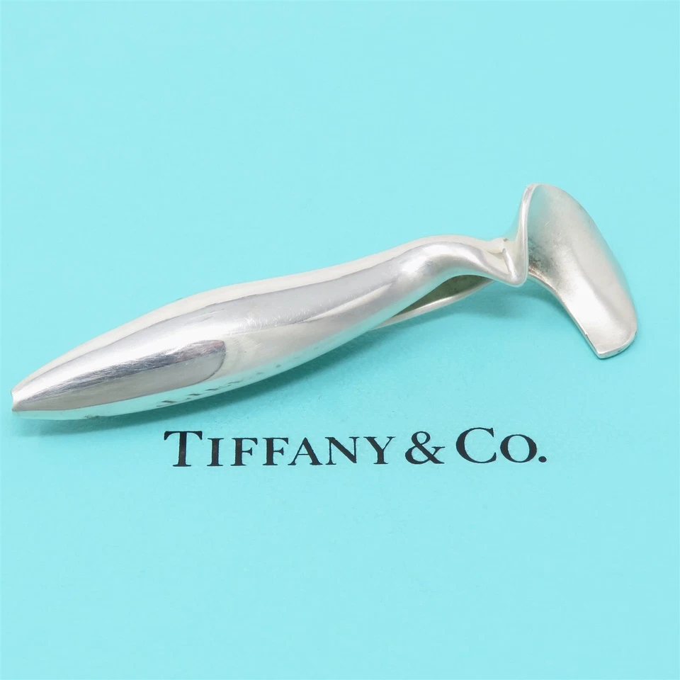 NYJEWEL Tiffany & Co. Frank Gehry 925 Sterling Silver Large Orchid Pin Brooch