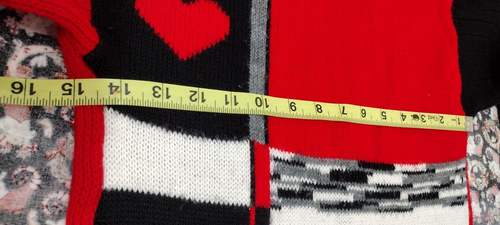 Red Sweater BOW HEART DOG LIKE TOTO FROM OZ Basic Editions Vintage Childrens - Picture 15 of 18
