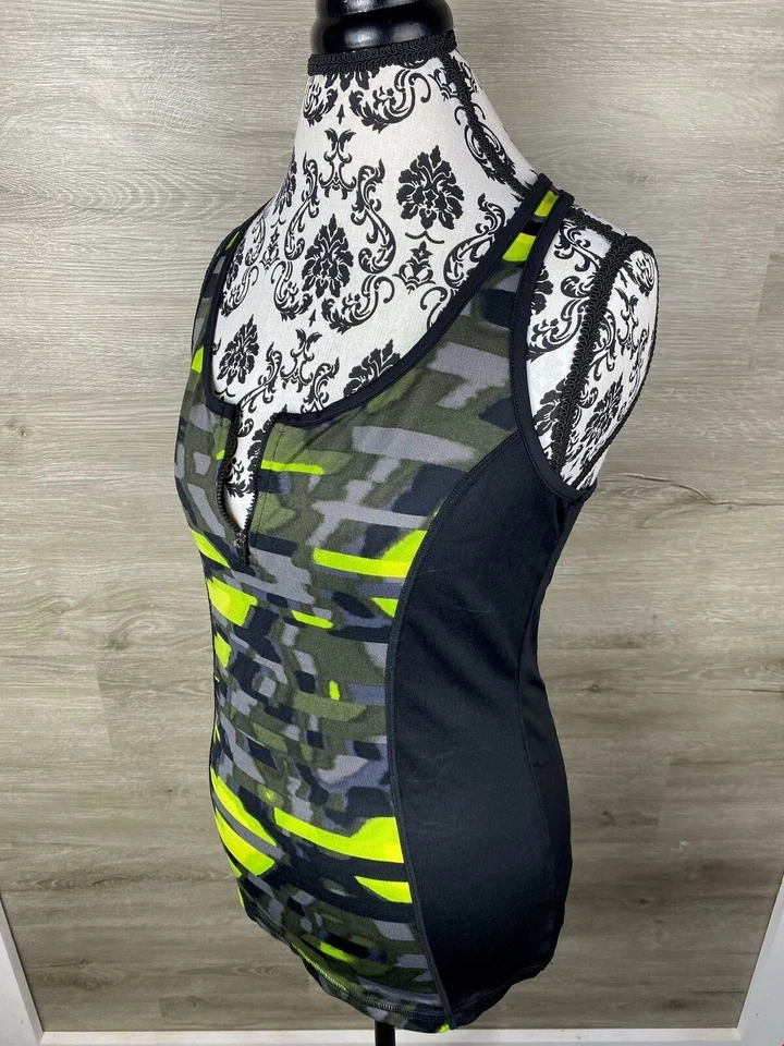 MARC Нью-Йорк 1/4 молнии круглый вырез спортивная серая спортивная одежда Майка женщин большой - Изображение 2 из 4