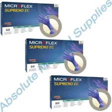 *150-Gloves* Microflex Supreno EC Extended Cuff PF Nitrile XX-Large SEC-375-XXL