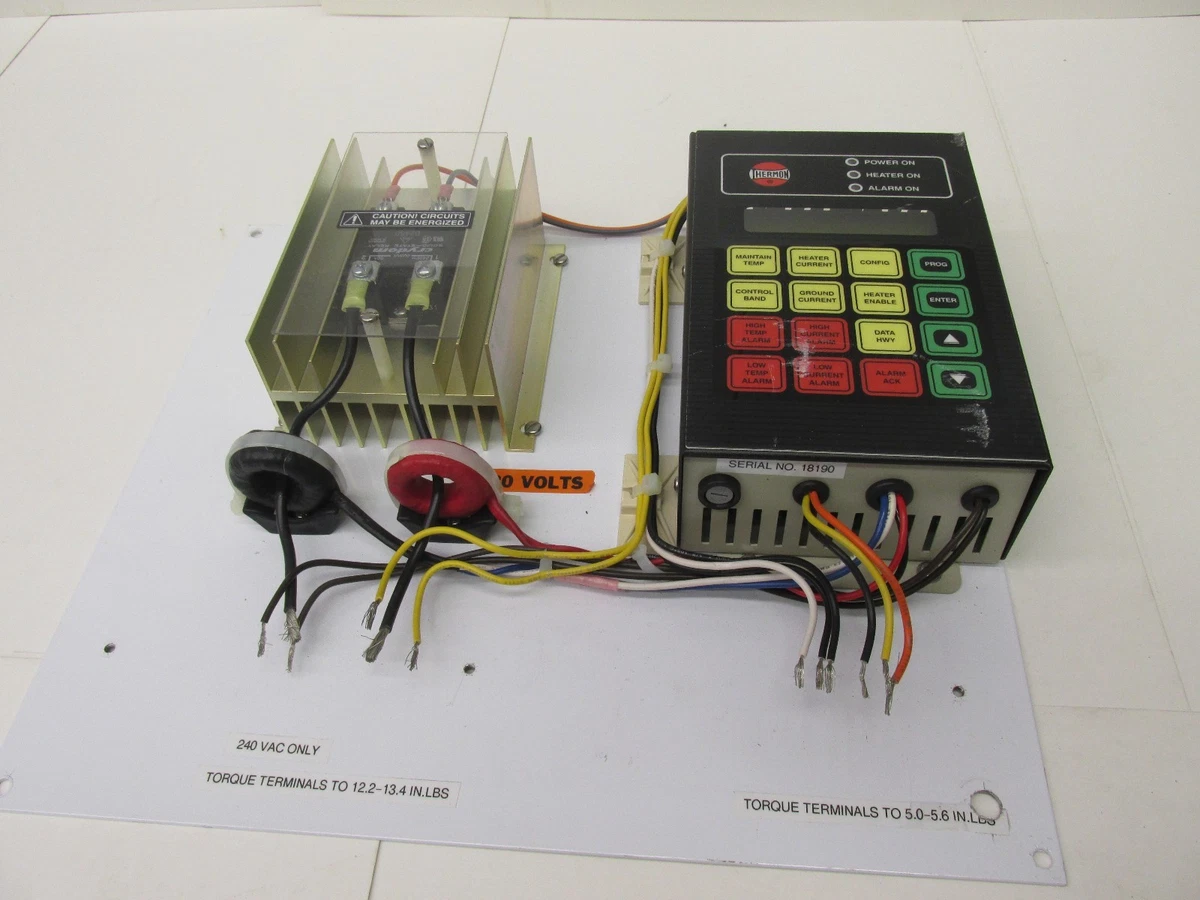 Hoffman Thermon Heat Tracing Control Panel Ser.No.18190 Crydom,D2450  43177TH | eBay