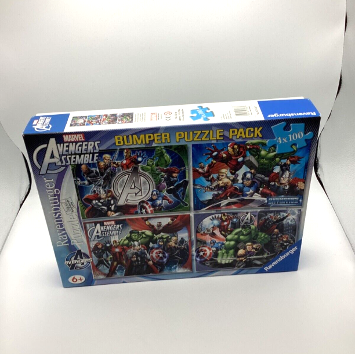 Ravensburger The Mighty Avengers 4 x 100 Piece Jigsaw Puzzles Used Complete