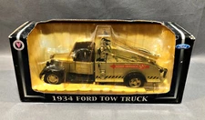 Crown Premiums Snap-On 1934 Ford Black & Silver Tow Truck 1:24 Scale #24101875