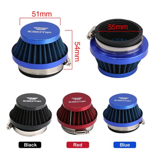 55mm Carburetor Air Filters Velocity Stacks Air Intake For Motorcycle Carb - Picture 2 of 6