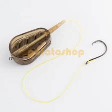 4pcs Fishing Inline Method Feeders Carp Fishing Feeder Weights 20/30/40/50g