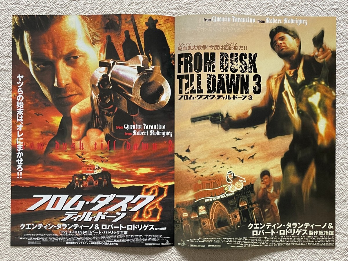 邦楽 TAMAO IIJIMA Dusk Til Dawn From Dusk Till Dawn Quentin Tarantino Movie Flyer Japan Mini
