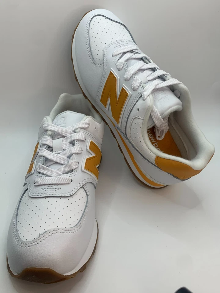 Talla 4.5Y New Balance 574 Blanco/Marrón/Naranja Foto 4 de 4