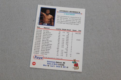 1991 Kayo Boxing Card Complete Finish Fill Your List Set U-Pick - Picture 422 of 468