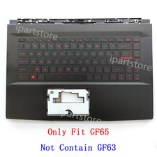 New Palmrest Upper Case With Backlit Keyboard For MSI GF65 9SD 9SE 10SD MS-16W1