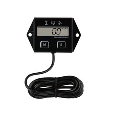 Digital Inductive Tach Hour Meter,RPM Gauge Meter Tachometer for Lawn Mower S...