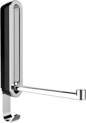 WENKO Sigma Folding Clothes Hanging Wall Hook Silvertone NEW