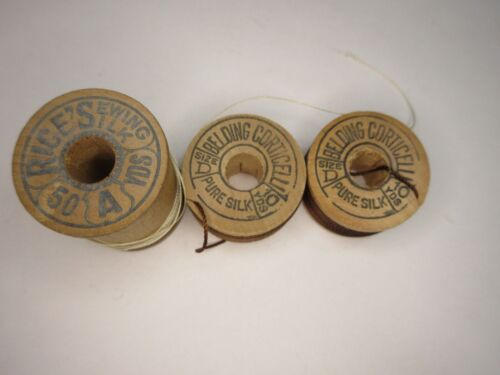 Vintage Silk Sewing Thread Wooden Spool Belding Corticelli - Picture 6 of 7