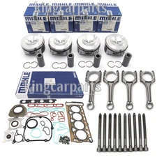 Upgraded Mahle Pistons and OEM Connecting Rods Φ23mm Kit for AUDI A4 A5 VW 2.0T