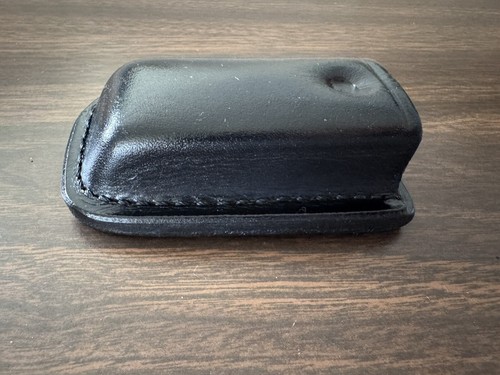 Don Hume Leather Black Magazine Holder D14-P 100B W/SLITS 1 3/4" SN D738108 USA - Picture 4 of 9