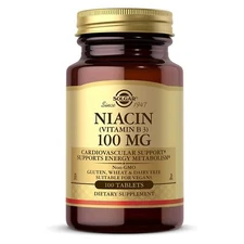 Solgar Niacin Vitamin B3 100 mg 100 Tablets