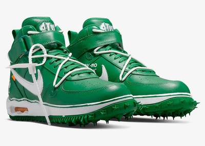   US9.5 Off-White Air Force 1 Mid Pine Green (DR0500-300) Nike