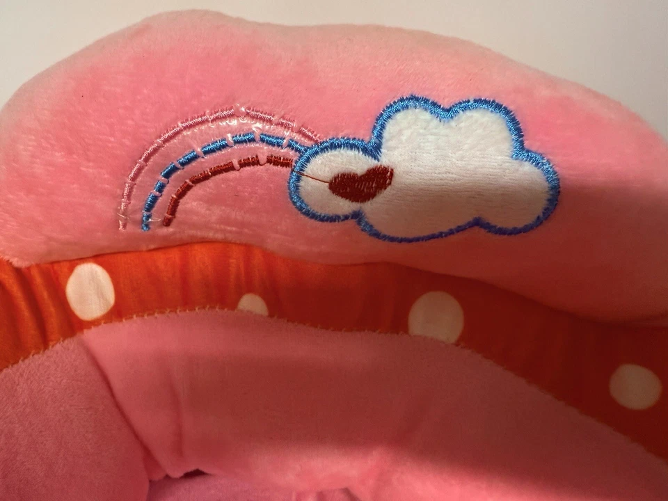 Sofá silla bebé felpa rosa, excelente estado Foto 4 de 4