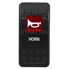OTRATTW Carling Technologies Contura II Rocker Switch, HORN, RED LENS