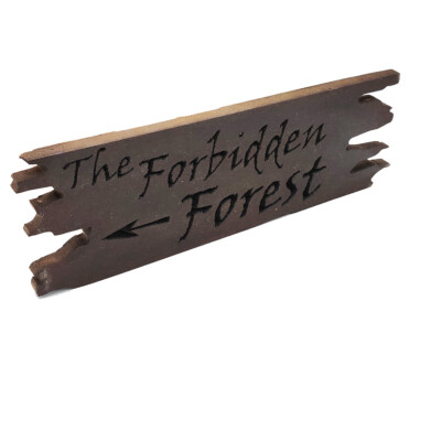 Forbidden Forest Wood Carved Sign | eBay