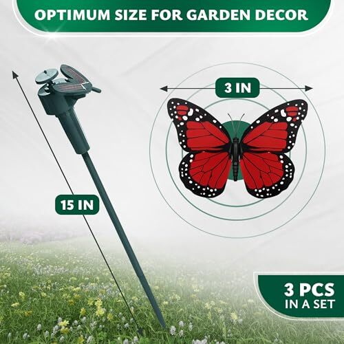 Decorative 3 Pack Butterfly Garden Decor Butterfly Butterfly Garden