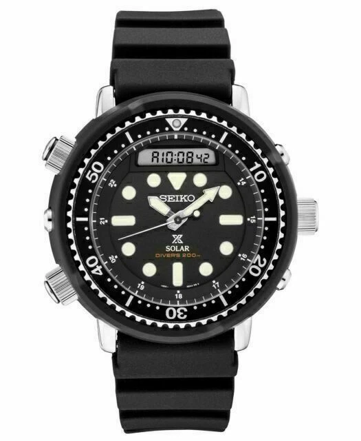 New Seiko Prospex Solar Hybrid "Arnie" Divers 200M Men's Watch SNJ025