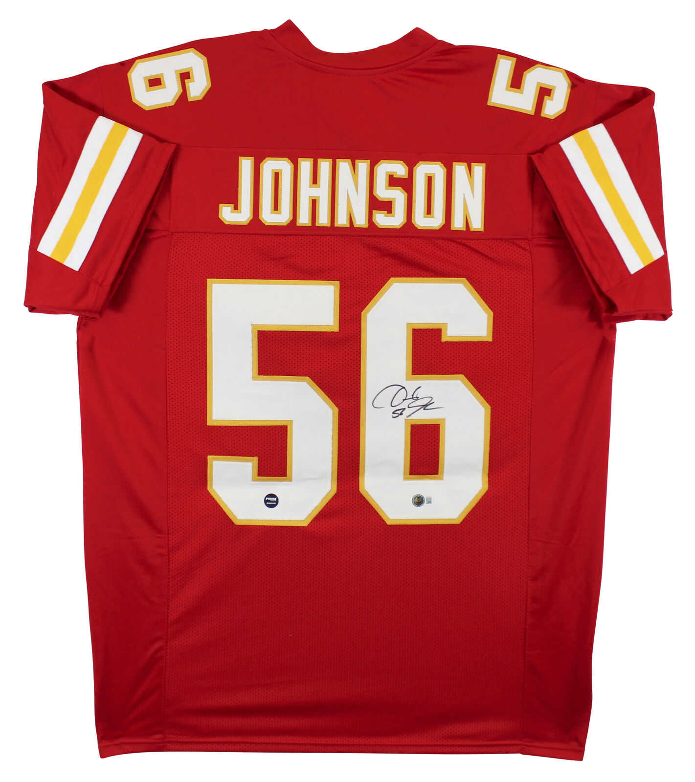 Derrick Johnson Kansas City Chiefs Texas signed NFL football proof Beckett COA autograph Derrick Johnson Kansas City Chiefs Texas signed NFL football proof Beckett COA autograph